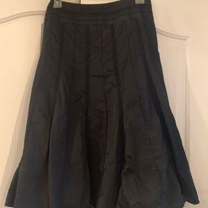 JonesNewYork size 10 Black lined skirt. Skirt is black with black accents
